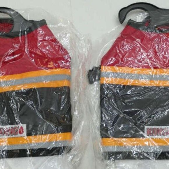2X Kong Dog Vest X-Small Apparel Red Black Yellow New - Picture 1 of 4